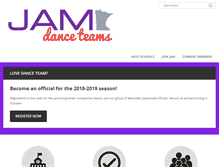 Tablet Screenshot of jamdanceteams.org